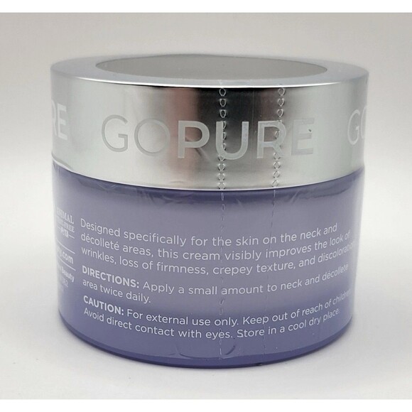 GoPure Tighten Lift Firming Neck Cream 1.7 fl oz (50 mL)~Exp 09/2026 - Picture 1 of 8